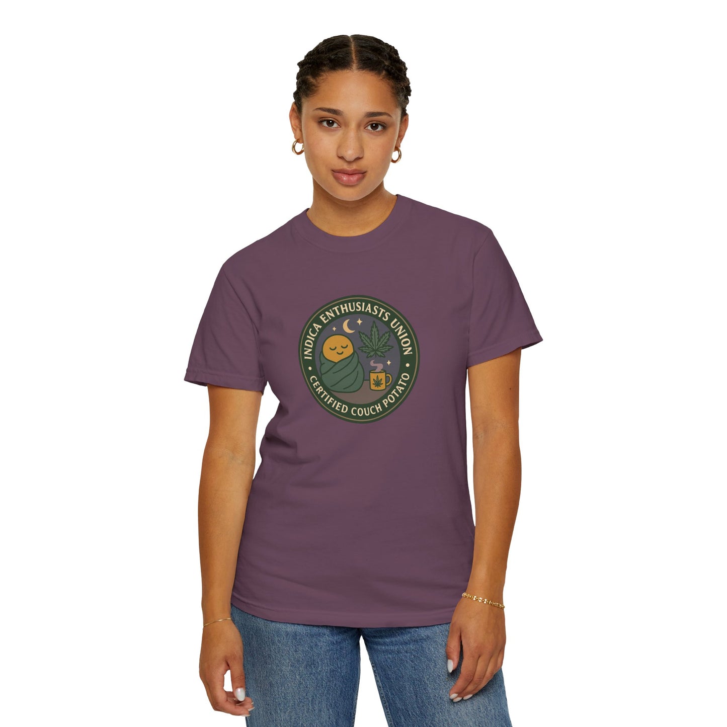 Certified Couch Potato T-Shirt, Relaxed Fit Tee for Homebodies, Perfect Gift for Plant Lovers and Casual Days