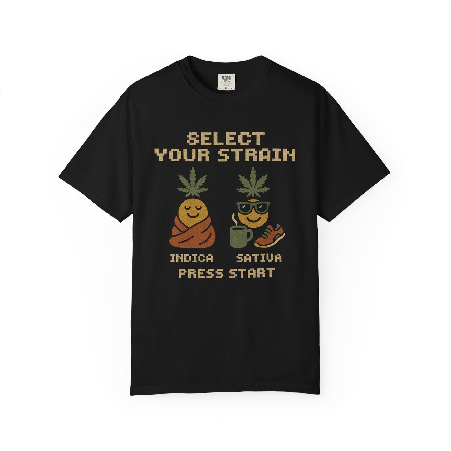 Cannabis-Themed Unisex T-Shirt, Funny Stoner Apparel, Select Your Strain Tee, Unique Gift for Weed Lovers, Chill Vibes, 420 Shirt