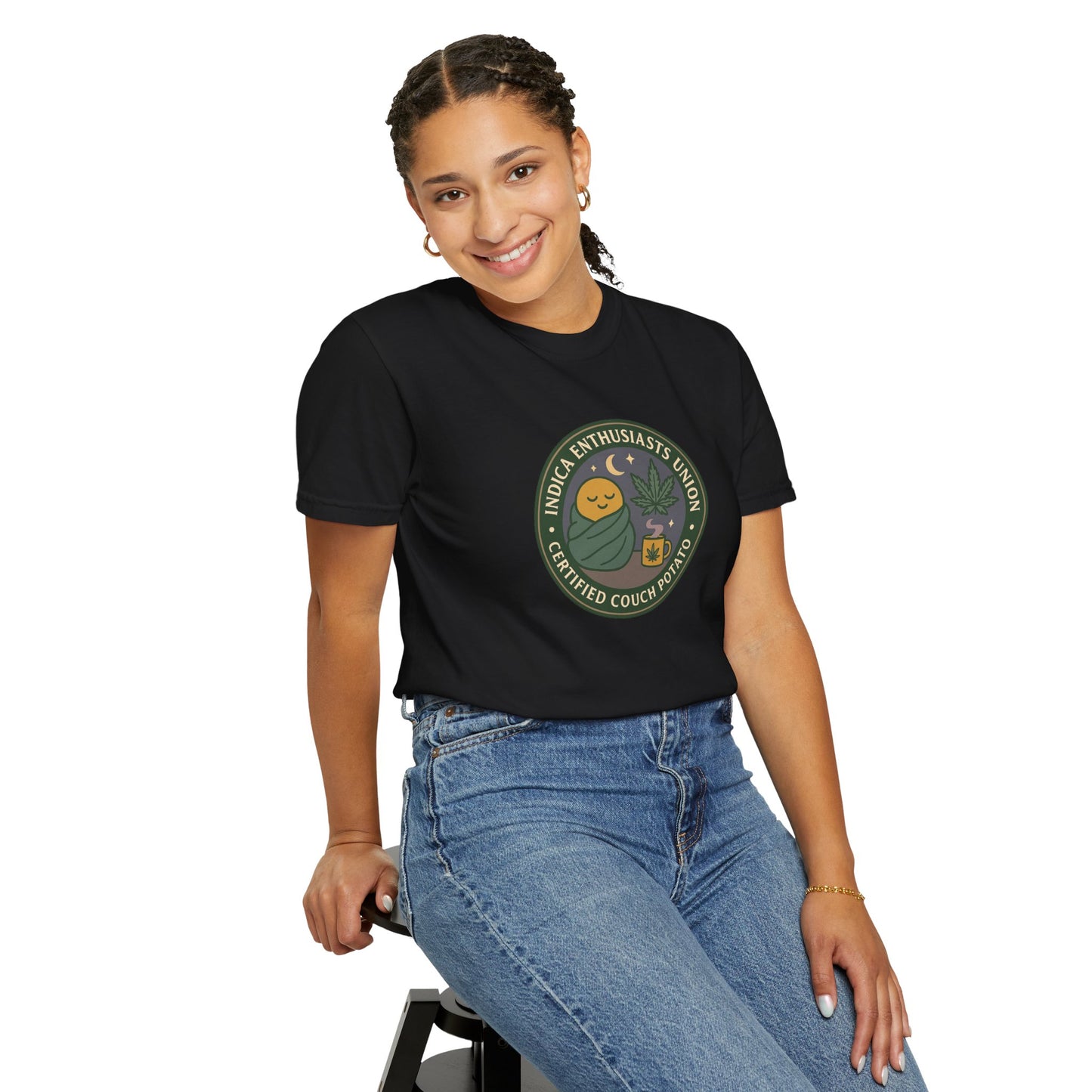 Certified Couch Potato T-Shirt, Relaxed Fit Tee for Homebodies, Perfect Gift for Plant Lovers and Casual Days