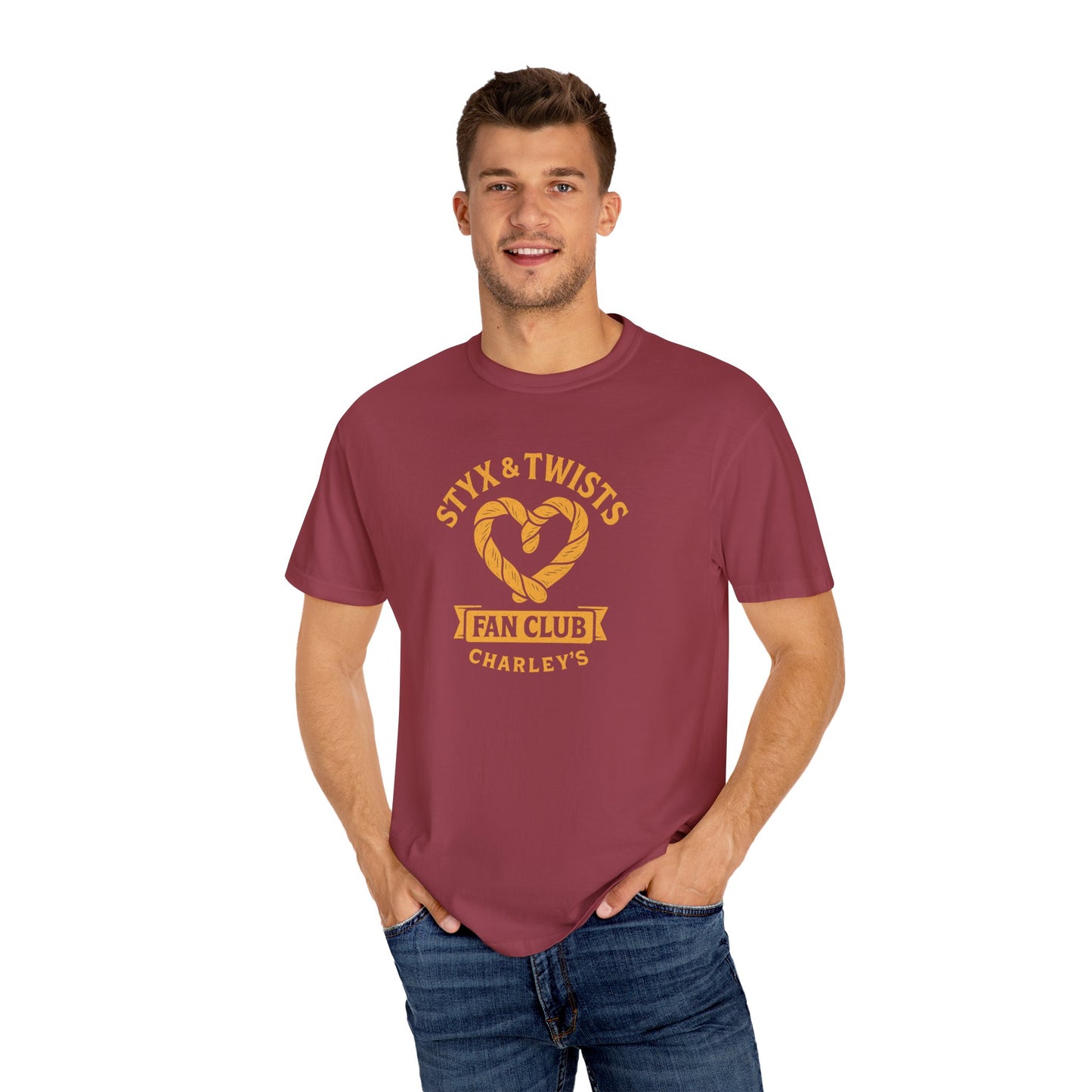 Styx & Twists Fan Club Unisex Garment-Dyed T-Shirt | Music Lovers Gift, Concert Apparel, Casual Wear, Fan Merchandise, Unique Style
