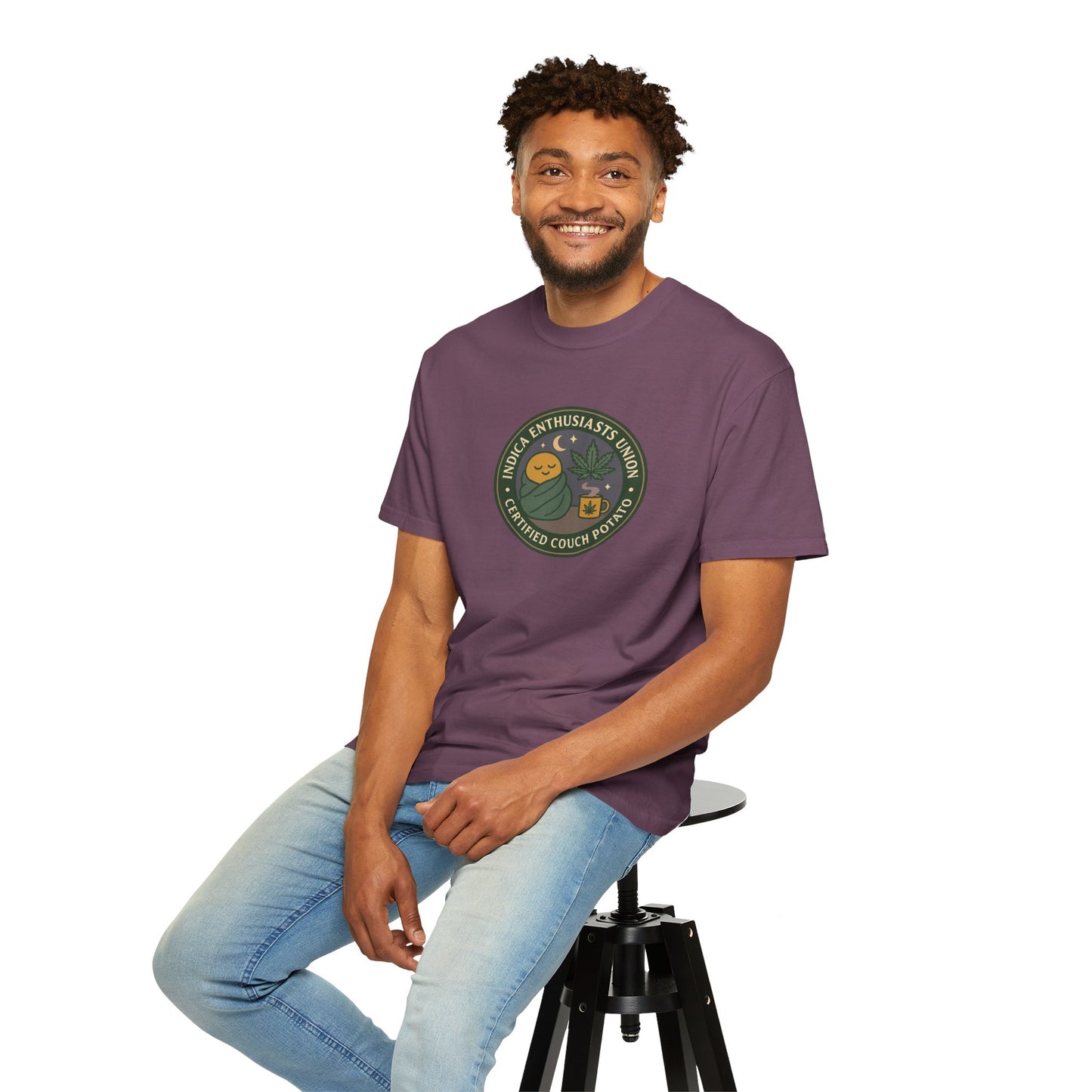 Certified Couch Potato T-Shirt, Relaxed Fit Tee for Homebodies, Perfect Gift for Plant Lovers and Casual Days