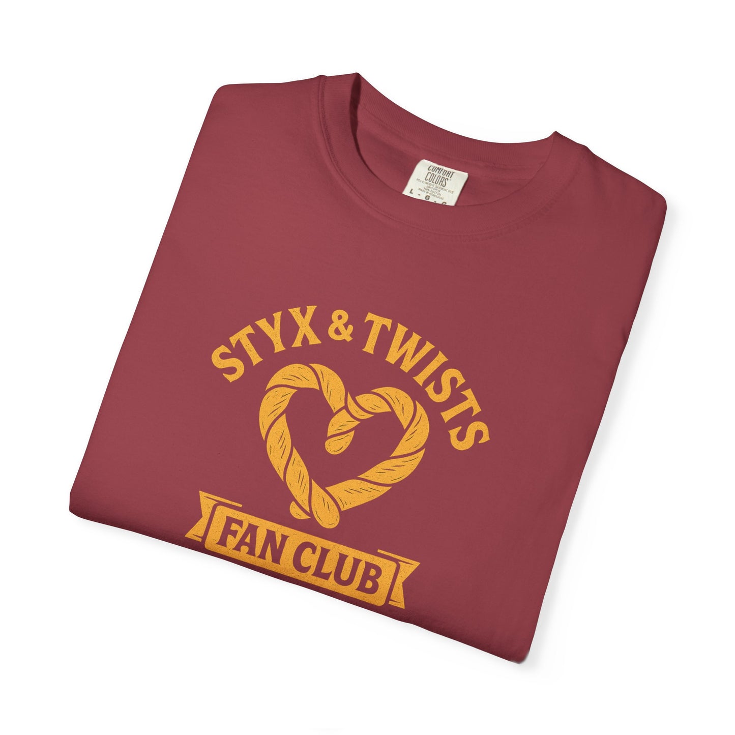 Styx & Twists Fan Club Unisex Garment-Dyed T-Shirt | Music Lovers Gift, Concert Apparel, Casual Wear, Fan Merchandise, Unique Style