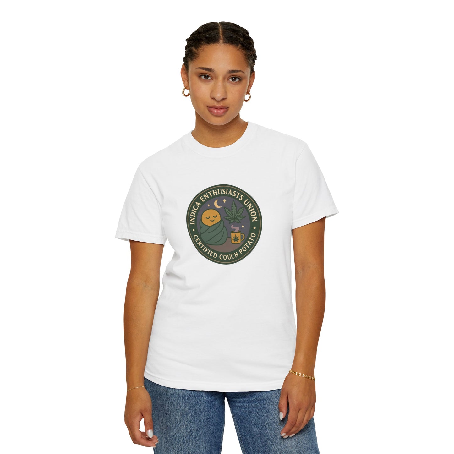 Certified Couch Potato T-Shirt, Relaxed Fit Tee for Homebodies, Perfect Gift for Plant Lovers and Casual Days
