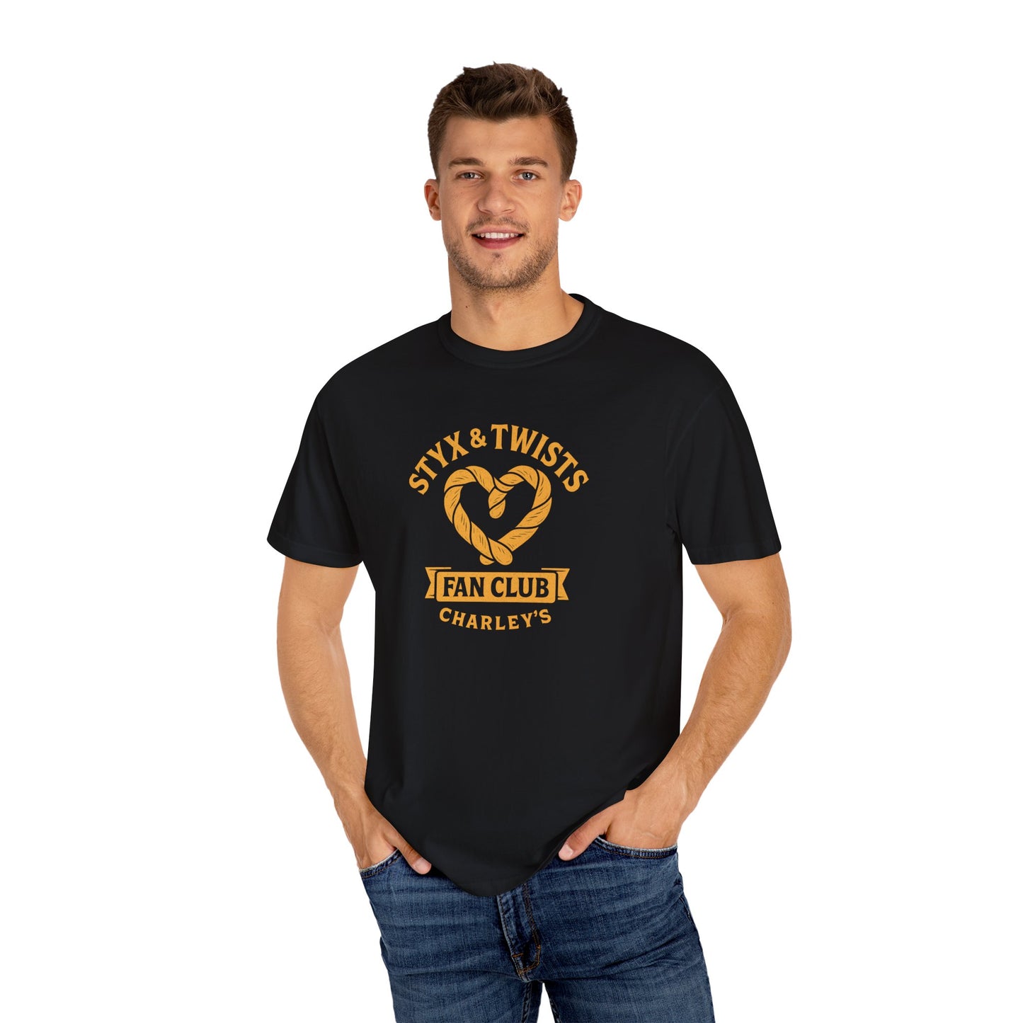 Styx & Twists Fan Club Unisex Garment-Dyed T-Shirt | Music Lovers Gift, Concert Apparel, Casual Wear, Fan Merchandise, Unique Style