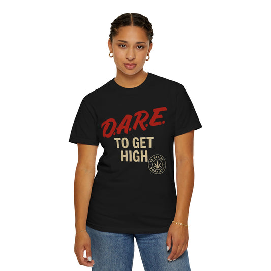 D.A.R.E. Unisex Garment-Dyed T-Shirt - Casual Streetwear, Trendy Apparels, Gift for Friends, Graphic Tee, Summer Fashion