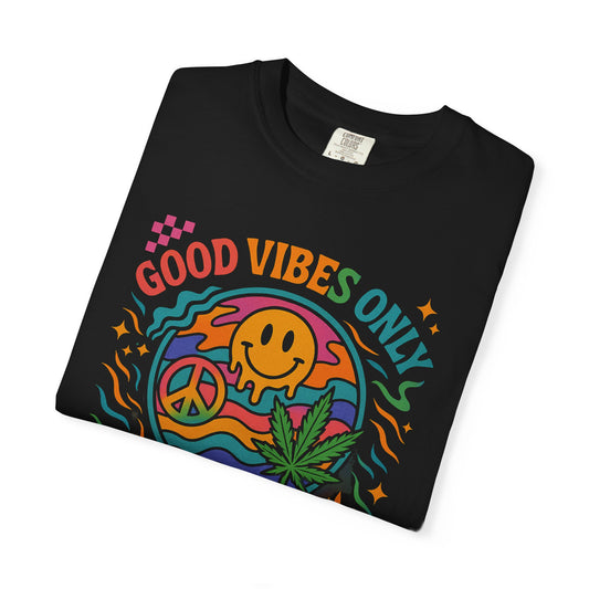 Good Vibes Only Garment-Dyed T-Shirt, Unisex Relaxed Tee, THC Verified Shirt, Perfect for Festivals, Great for Summer Outings, [...]