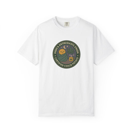 Certified Couch Potato T-Shirt, Relaxed Fit Tee for Homebodies, Perfect Gift for Plant Lovers and Casual Days